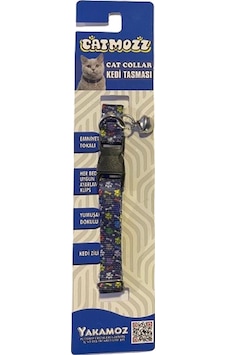 Catmozz Pati Desenli Zilli Kedi Boyun Tasması Catmozz Pati Desenli Zilli Kedi Boyun Tasması