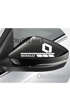Oto Sticker Renault Ayna 2 Adet Sağ Sol Sticker Araba Etiketi Oto Sticker Renault Ayna 2 Adet Sağ Sol Sticker Araba Etiketi