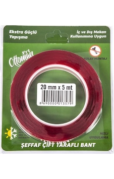 Çift Taraflı Silikon Bant 20 Mm x 5 Metre N11.2055 Çift Taraflı Silikon Bant 20 Mm x 5 Metre N11.2055