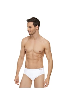 Tutku Elit Erkek Beyaz Renk 6 Adet Kemerli Slip Külot Beyaz