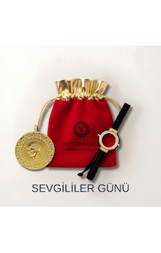 Çeyrek Altın Eski Tarihli Kulplu 22 Ayar Sevgililer Gününe Özel Bileklik Hediye