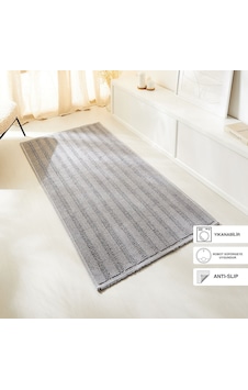 Ocean Home Textile Yıkanabilir Pamuklu Gri Renk Çizgi Desen Kilim 120 X 180 Cm Gri Ocean Home Textile Yıkanabilir Pamuklu Gri Renk Çizgi Desen Kilim 120 X 180 Cm Gri