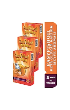 Easyfishoil Beta Glukan Karışık Meyve Aromalı 3 x 30 Jel Tablet Easyfishoil Beta Glukan Karışık Meyve Aromalı 3 x 30 Jel Tablet