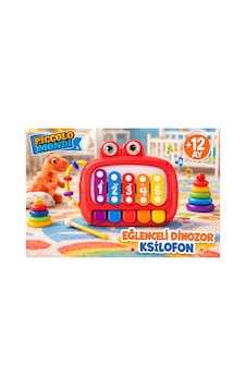 Eğlenceli Dinozor Ksilofon Ve Aktivite Oyuncağı +12 Ay