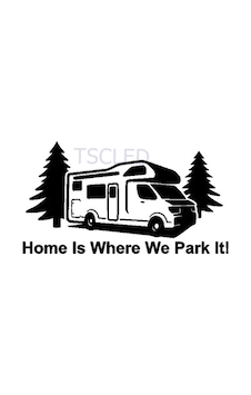 Karavan Ev Nerede Biz Park Su Geçirmez Araba-Sticker Karavan Ev Nerede Biz Park Su Geçirmez Araba-Sticker