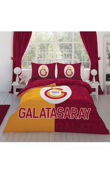 Taç Galatasaray Parçalı Logo Pamuk Nevresim Takımı Çok Renkli Taç Galatasaray Parçalı Logo Pamuk Nevresim Takımı Çok Renkli