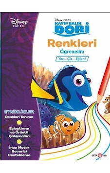 Disney Eğitsel Kayıp Balık Dori Renkleri Öğrenelim 4+Yaş- Beta Kids Disney Eğitsel Kayıp Balık Dori Renkleri Öğrenelim 4+Yaş- Beta Kids
