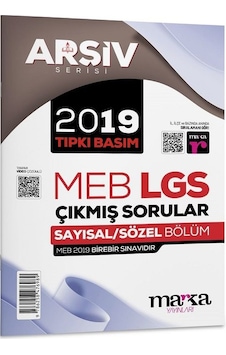 Marka 8. Sınıf Arşiv Serisi Lgs 2019 Çıkmış Sorular Çözümlü Tıpkı Basım Marka Yayınları Marka 8. Sınıf Arşiv Serisi Lgs 2019 Çıkmış Sorular Çözümlü Tıpkı Basım Marka Yayınları