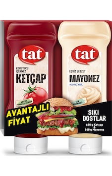 Tat Sıkı Dostlar Ketçap 650gr & Mayonez 560gr Tat Sıkı Dostlar Ketçap 650gr & Mayonez 560gr