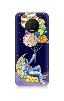 iNfinix Note 7 Uyumlu Astronot Ve Gezegenler Desenli Silikon Kılıf iNfinix Note 7 Uyumlu Astronot Ve Gezegenler Desenli Silikon Kılıf