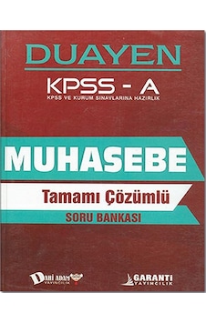 Dahi Adam KPSS A Grubu Muhasebe Duayen Soru Bankası- Dahi Adam Yayıncılık Dahi Adam KPSS A Grubu Muhasebe Duayen Soru Bankası- Dahi Adam Yayıncılık