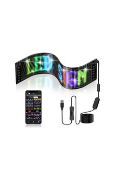 Programlanabilir 35x10cm Led Matrix Kayan Yazı 20x64 Pixel, Emoji & Bluetooth App Kontrol Çok Renkli Programlanabilir 35x10cm Led Matrix Kayan Yazı 20x64 Pixel, Emoji & Bluetooth App Kontrol Çok Renkli