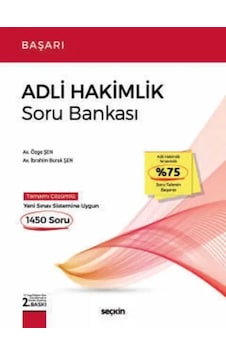 Başarı Adli Hakimlik Soru Bankası Av. Özge Şen,av. İbrahim Burak Şen Başarı Adli Hakimlik Soru Bankası Av. Özge Şen,av. İbrahim Burak Şen