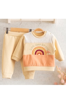 Miomini Baby 2'li Kız Bebek Takımı 5322 Pembe Miomini Baby 2'li Kız Bebek Takımı 5322 Pembe