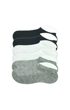 6 Adet Çocuk Sneaker Patik Çorap Siyah Beyaz Gri 9-10 Yaş 6 Adet Çocuk Sneaker Patik Çorap Siyah Beyaz Gri 9-10 Yaş