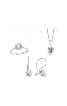 Gümüş Tek Taş Motifli Set Tgg343236 Altınsepeti Gümüş Tek Taş Motifli Set Tgg343236 Altınsepeti