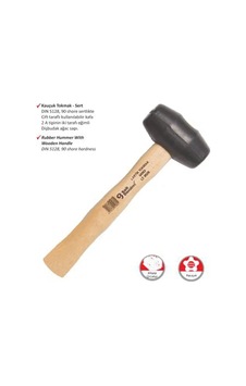 Buğz Ağaç Saplı Lastik Tokmak No:40 Buğz Ağaç Saplı Lastik Tokmak No:40