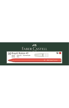 Faber Castell 10 Lu Kırmızı Keçeli Kalem Faber Castell 10 Lu Kırmızı Keçeli Kalem