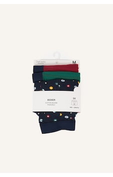 Defacto Regular Fit Baskılı 3lü Boxer Seti A5996ax26aubr114 Bordo-br114 Defacto Regular Fit Baskılı 3lü Boxer Seti A5996ax26aubr114 Bordo-br114