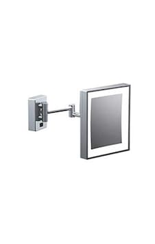 Ayna, Led Işıklı A.sarı , Çift Kollu, Kare, 3x - Krom Krom Ayna, Led Işıklı A.sarı , Çift Kollu, Kare, 3x - Krom Krom