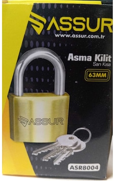Boltoptan Assur 63 Mm Asma Kilit 6 30 180 Adet Boltoptan Assur 63 Mm Asma Kilit 6 30 180 Adet