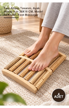 4 Adet Ahşap Ayak Masaj Aleti Tam Ahşap Tasarım, Ayak Masajı İçin 30x18 Cm, Model Alk1207, Foot Massager 4 Adet Ahşap Ayak Masaj Aleti Tam Ahşap Tasarım, Ayak Masajı İçin 30x18 Cm, Model Alk1207, Foot Massager