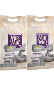 Mırmır Aktif Karbonlu Topaklaşan Bentonit Kedi Kumu 2 x 10 L Mırmır Aktif Karbonlu Topaklaşan Bentonit Kedi Kumu 2 x 10 L