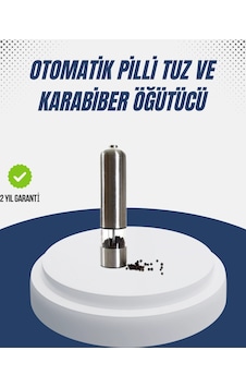Otomatik Baharat Değirmeni Paslanmaz Gövde Ergonomik Tasarım Otomatik Baharat Değirmeni Paslanmaz Gövde Ergonomik Tasarım