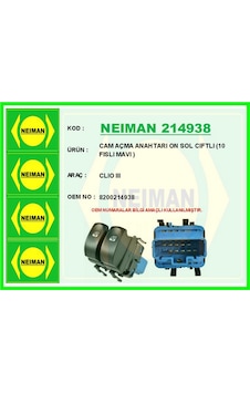 Cam Açma Anahtarı On Sol Cıftlı 10 Fıslı Mavı Gldısptm - 81 Clıo Iıı Mavi Cam Açma Anahtarı On Sol Cıftlı 10 Fıslı Mavı Gldısptm - 81 Clıo Iıı Mavi
