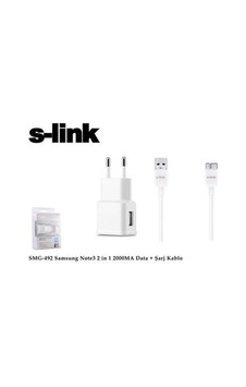 S-link Smg-492 2000mah Note 3 Şarj Kablo Priz Data Şarj Kablosu S-link Smg-492 2000mah Note 3 Şarj Kablo Priz Data Şarj Kablosu