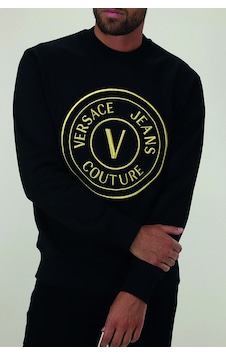 Versace Jeans Couture Versace Bisiklet Yaka Sweat Siyah Versace Jeans Couture Versace Bisiklet Yaka Sweat Siyah