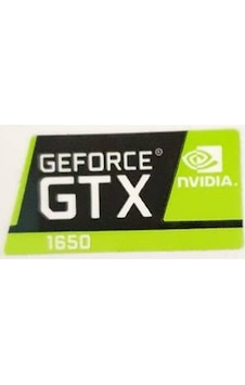 OEM Nvidia Geforce GTX 1650 Sticker Yatay Etiket D108 OEM Nvidia Geforce GTX 1650 Sticker Yatay Etiket D108