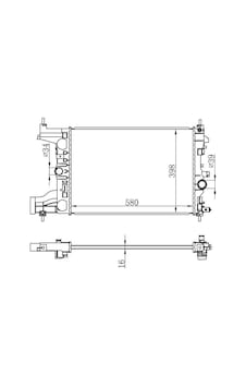 Radyatör Motor Su Cruze Astra-j A14er A14xel A16xer Radyatör Motor Su Cruze Astra-j A14er A14xel A16xer