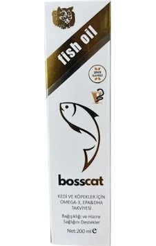 Bosscat Omega 3 Kedi Ve Köpekler İçin Balık Yağı 200 ML