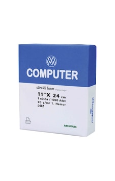 Mopak 11x24 1 Nüsha 70 G Sürekli Form 1000'li Mopak 11x24 1 Nüsha 70 G Sürekli Form 1000'li