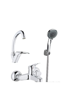 3'Lü Banyo Batarya Seti Krom 3'Lü Banyo Batarya Seti Krom