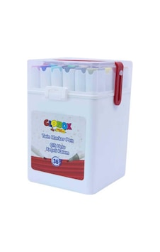 Globox Twin Marker Set Çift Uçlu Keçeli Kalem 36 Renk Plastik Çantalı Globox Twin Marker Set Çift Uçlu Keçeli Kalem 36 Renk Plastik Çantalı