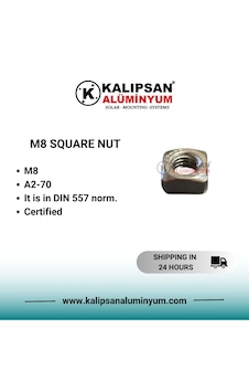 M8 Kare Somun-100 Adet