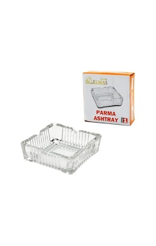 Ashtray Glass Elmas Mr-860 Küllük Y: 3.5cm 10.5x10.5cm Brkt-489115 Kare Parma Ashtray Cam