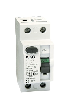 Viko Vtr2-40300 Kaçak Akım Koruma Rölesi 2 Kutup 300Ma 40A Viko Vtr2-40300 Kaçak Akım Koruma Rölesi 2 Kutup 300Ma 40A