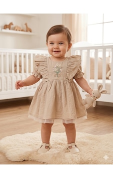 Babydoll Elbise Cumino Bej Babydoll Elbise Cumino Bej