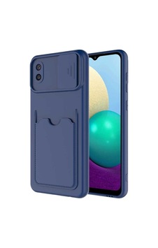 Galaxy A02 Kılıf Zore Kartix Kapak Lacivert Galaxy A02 Kılıf Zore Kartix Kapak Lacivert