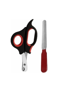Markapet Büyük Boy Törpülü Kedi Köpek Tırnak Makası Kırmızı 14 CM