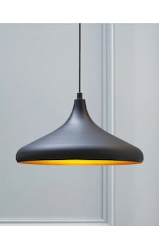 Mylights Metal Siyah Içi Altin Modern Spor Avize 35 Cm En Mylights Metal Siyah Içi Altin Modern Spor Avize 35 Cm En
