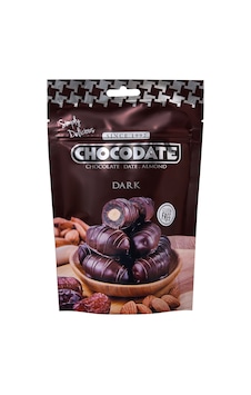 5 Adet Chocodate Bitter Çikolata Kaplı Bademli Hurma 100 G
