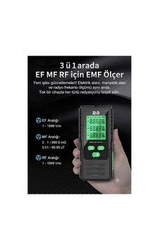 Radyasyon Lcd Test Algılama Sar Manyetik Alan Ölçüm Cihazı Elektromanyetik Yoğunluk Ölçme Tarama De