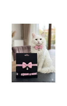 Pinky Bo Papyon Serisi Kedi Boyun Tasması Pastel Pembe Pinky Bo Papyon Serisi Kedi Boyun Tasması Pastel Pembe