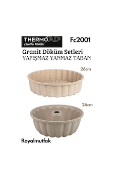 Thermoad 2'li Vizon Set Tart Kalıbı-kek Kalıbı Vizon