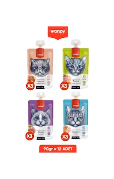 12li 4 Lezzet Taze Kedi Et Ezmesi Kedi Ödülü Çevir Aç Kapak 12 X 90gr 12li 4 Lezzet Taze Kedi Et Ezmesi Kedi Ödülü Çevir Aç Kapak 12 X 90gr