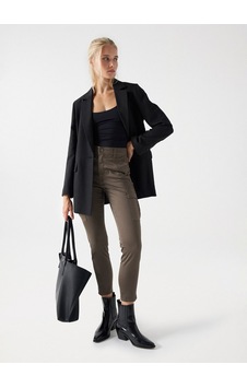 Salsa Jeans Koyu Yeşil Kadın Yüksek Bel Cropped Fit Denim Pantolon 21007052 Salsa Jeans Koyu Yeşil Kadın Yüksek Bel Cropped Fit Denim Pantolon 21007052